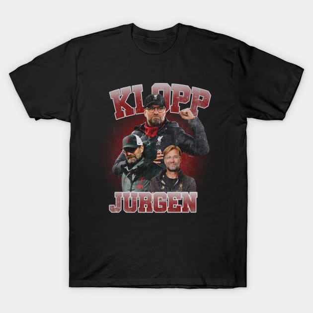 jurgen klopp vintage bootlag T-Shirt by himmih chromatic art